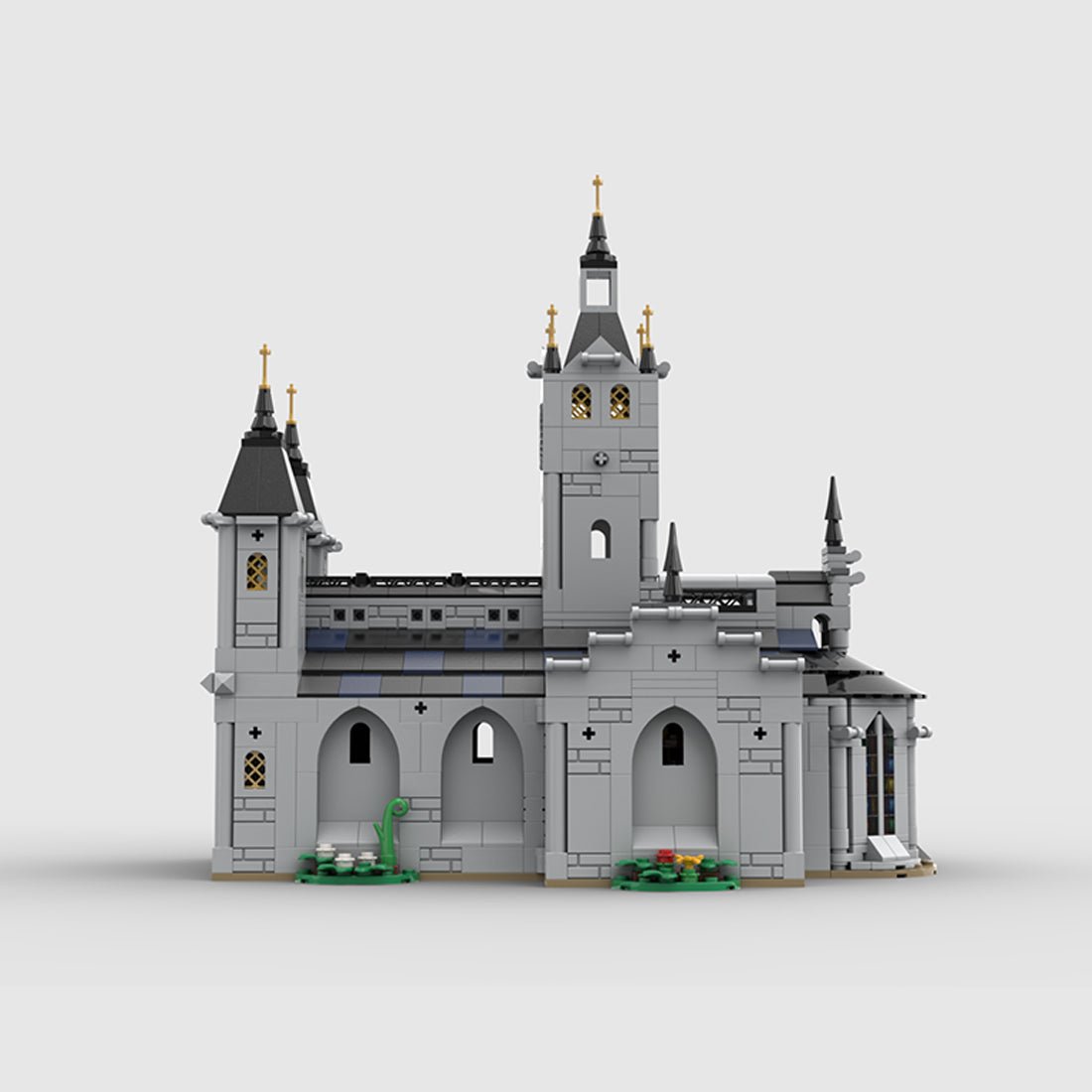 MOC - 192638 Medieval Church Klemmbausteine - LesDiy - Klemmbausteine
