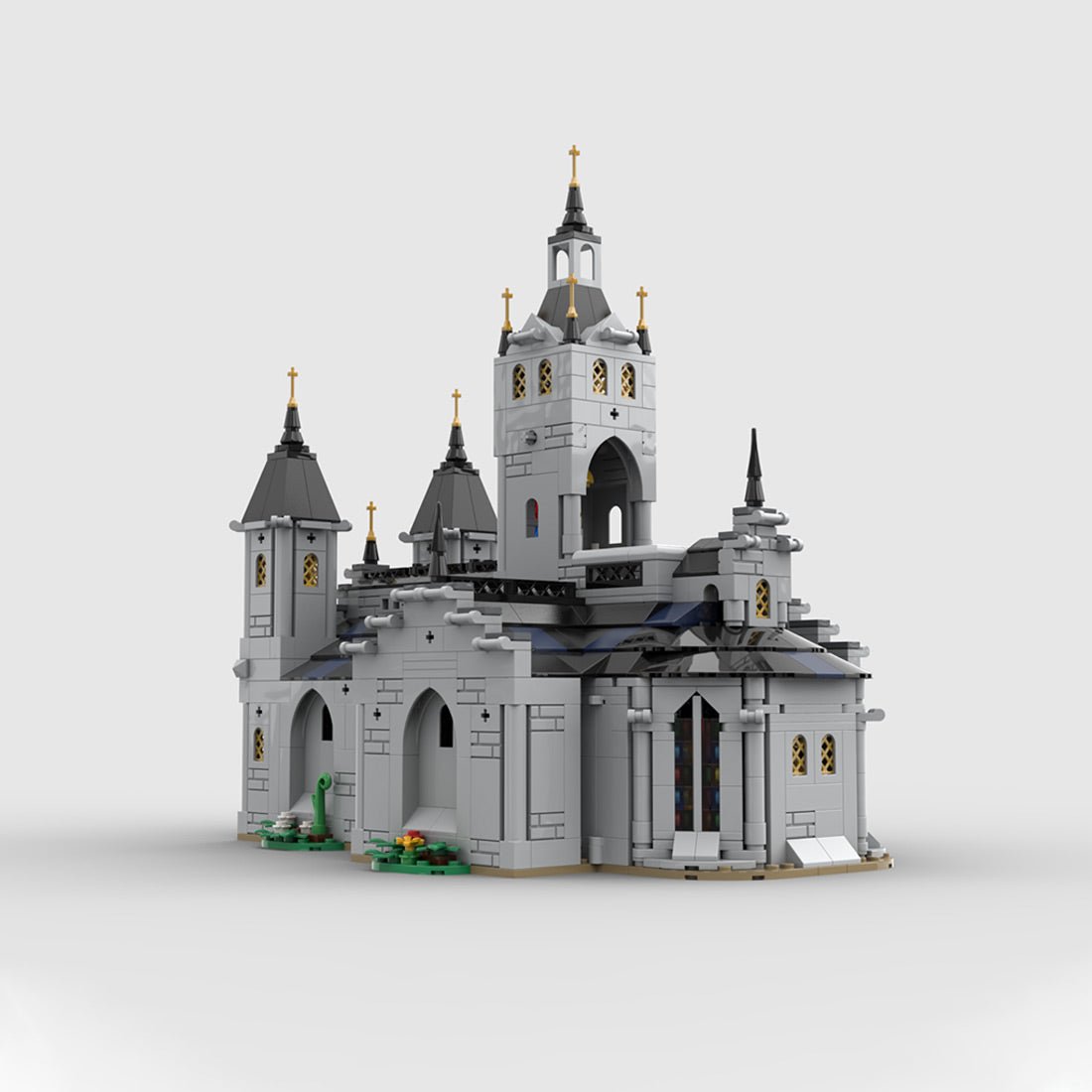 MOC - 192638 Medieval Church Klemmbausteine - LesDiy - Klemmbausteine