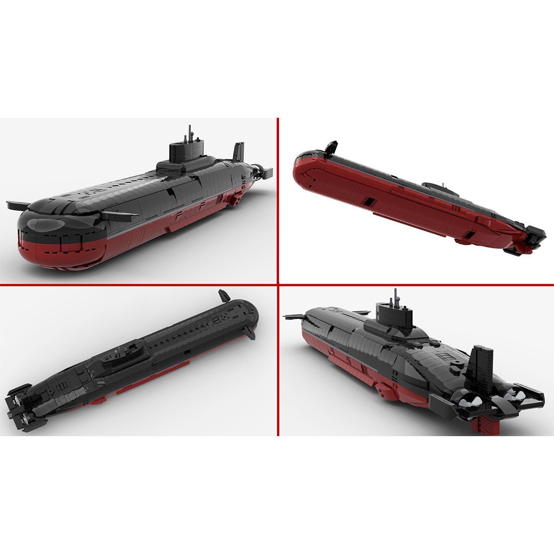 MOC - 193085 Typhoon Class Submarine klemmbausteine - LesDiy - Klemmbausteine