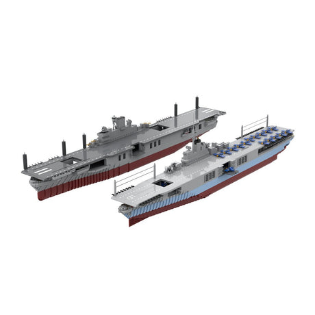 MOC - 193317 USS Intrepid (CV - 11) Klemmbausteine - LesDiy - Klemmbausteine