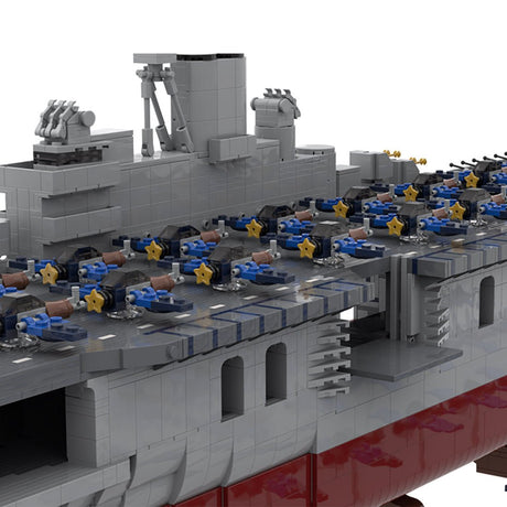 MOC - 193317 USS Intrepid (CV - 11) Klemmbausteine - LesDiy - Klemmbausteine