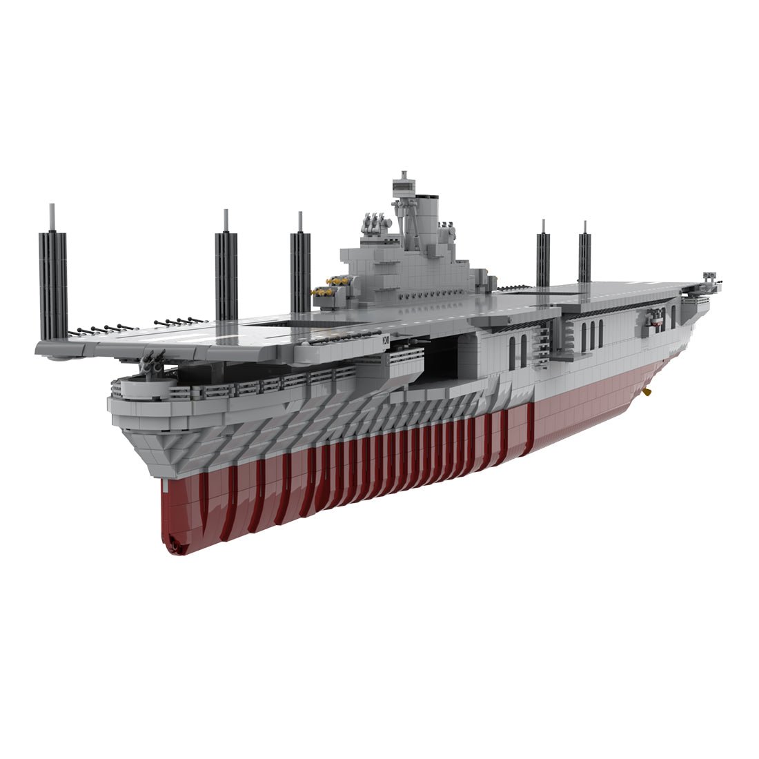 MOC - 193317 USS Intrepid (CV - 11) Klemmbausteine - LesDiy - Klemmbausteine
