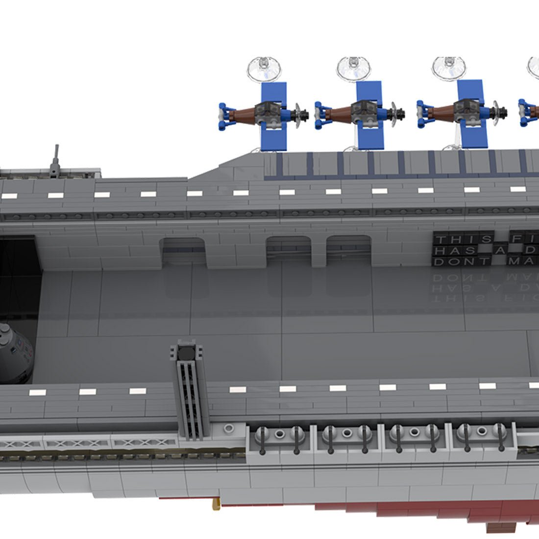 MOC - 193317 USS Intrepid (CV - 11) Klemmbausteine - LesDiy - Klemmbausteine