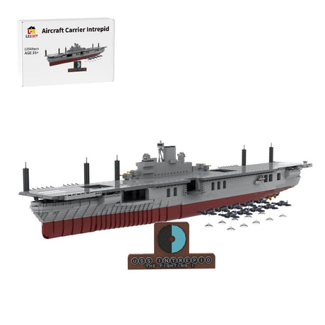 MOC - 193317 USS Intrepid (CV - 11) Klemmbausteine - LesDiy - Klemmbausteine
