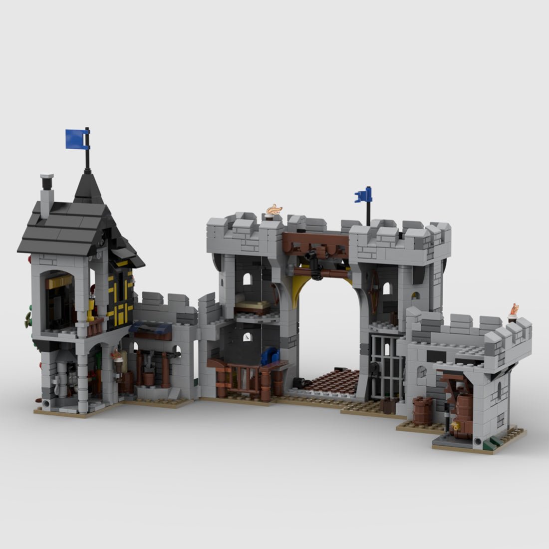 MOC - 194959 Black Falcons Fortress Klemmbausteine - LesDiy - Klemmbausteine