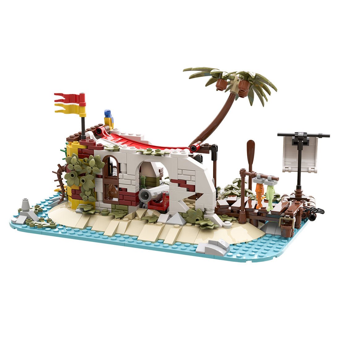 MOC - 195318 Steve's Hideout Klemmbausteine - LesDiy - Klemmbausteine