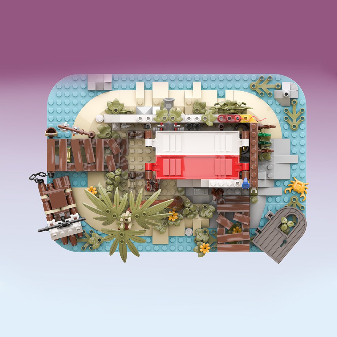 MOC - 195318 Steve's Hideout Klemmbausteine - LesDiy - Klemmbausteine