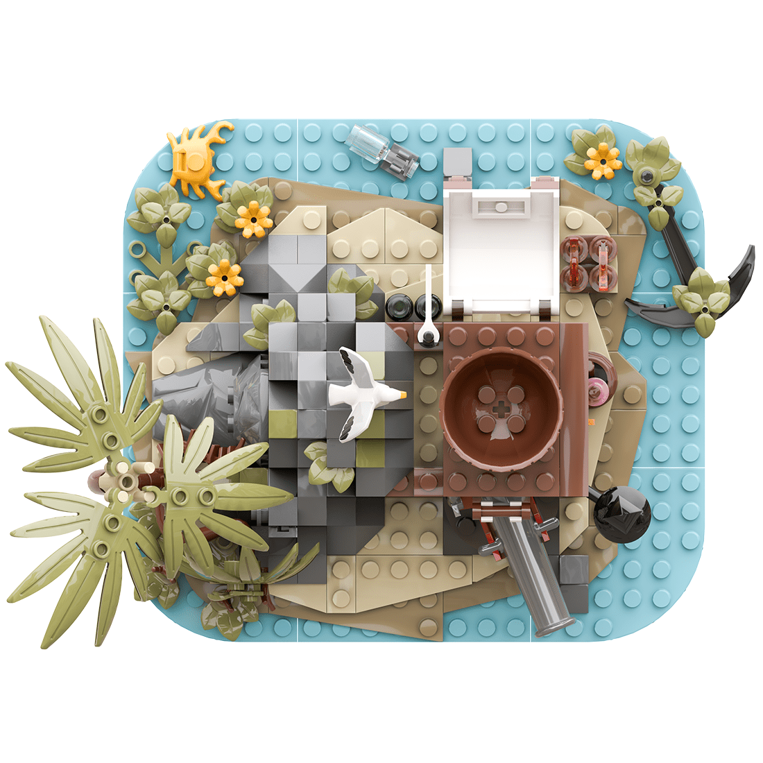 MOC - 195694 Shipwreck Island Klemmbausteine - LesDiy - Klemmbausteine