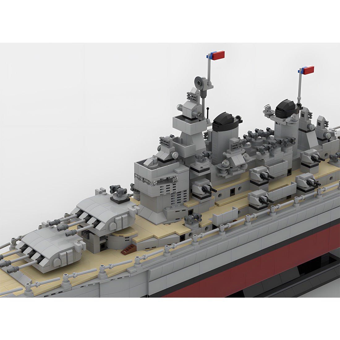 MOC - 196414 U.S Missouri BB - 63 klemmbausteine - LesDiy - Klemmbausteine