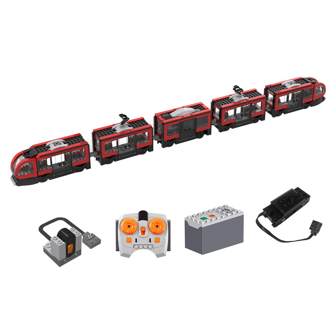 MOC - 198092 60423 Downtown tram Klemmbausteine - LesDiy - Klemmbausteine