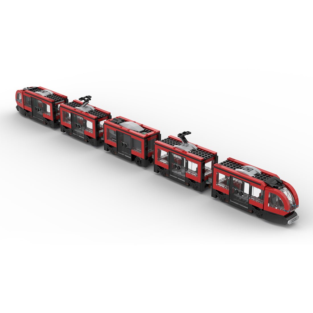 MOC - 198092 60423 Downtown tram Klemmbausteine - LesDiy - Klemmbausteine