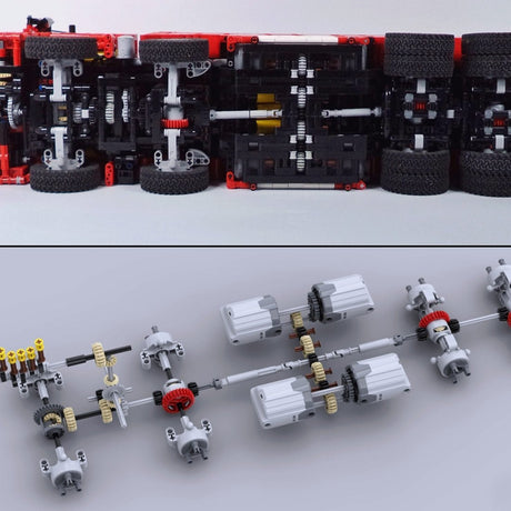 MOC - 198225 Technic RC Pneumatic Dump Truck (2.4GHz) Klemmbausteine - LesDiy - Klemmbausteine