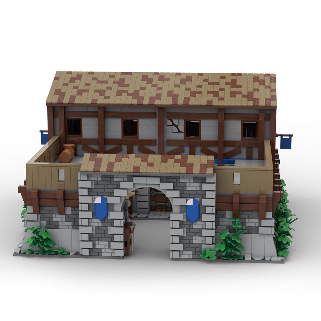 MOC - 198750 Age of Empires - Barracks (Western European) Klemmbausteine - LesDiy - Klemmbausteine