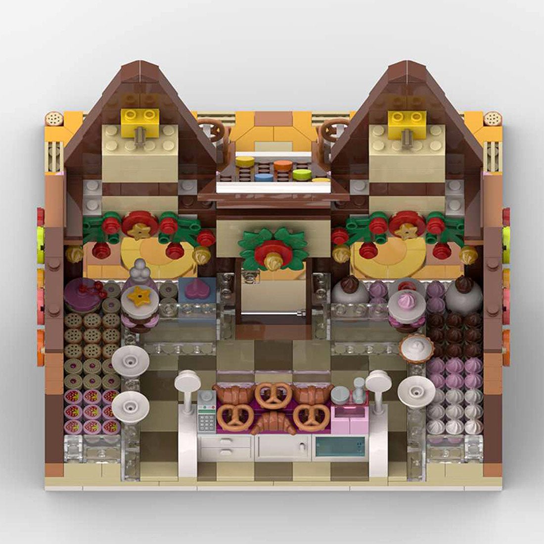 MOC - 199764 Winter village pastry shop Klemmbausteine - LesDiy - Klemmbausteine