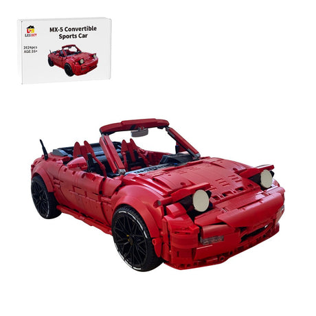 MOC - 199862 1/8 Scale Mazda MX5 Miata (NA) manual Klemmbausteine - LesDiy - Klemmbausteine