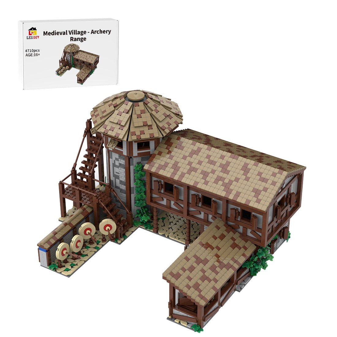 MOC - 200427 Age of Empires - Archery Range Klemmbausteine (Western European) - LesDiy - Klemmbausteine