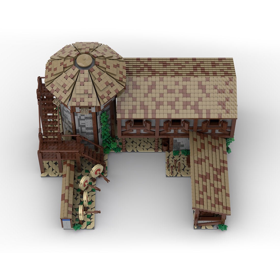 MOC - 200427 Age of Empires - Archery Range Klemmbausteine (Western European) - LesDiy - Klemmbausteine