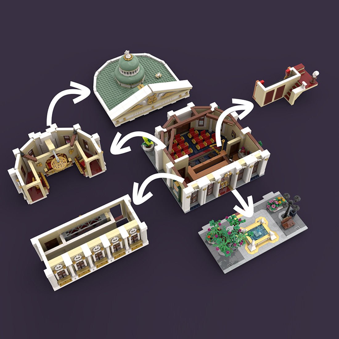MOC - 201245 Opera House Klemmbausteine - LesDiyproduct_type##