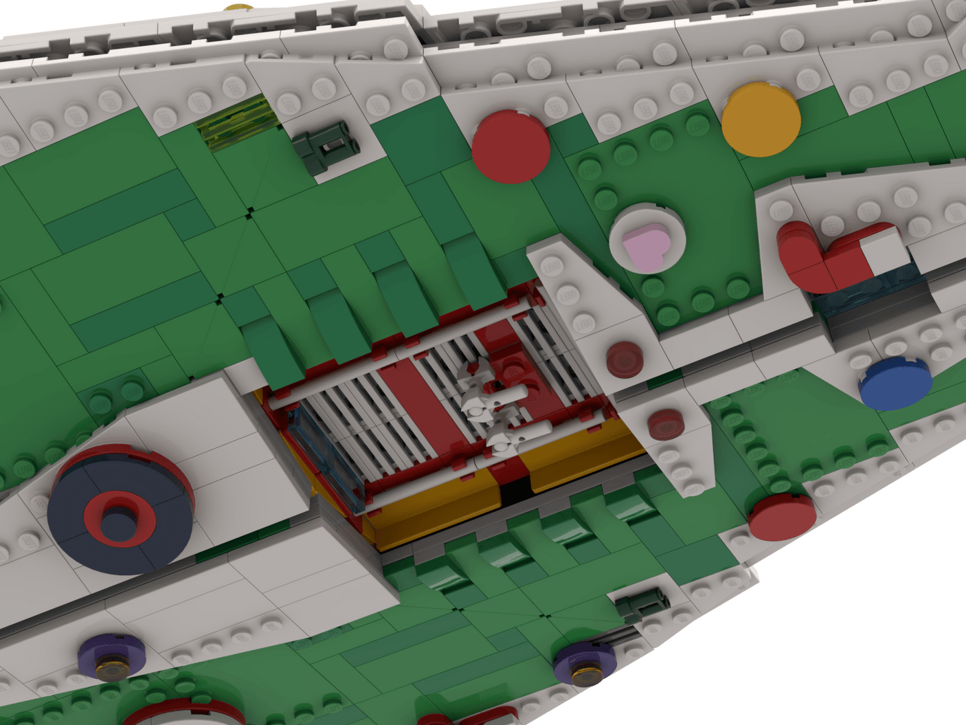 MOC - 201504 SW UCS Imperial Destroyer Christmas Mode Klemmbausteine - LesDiy - Klemmbausteine