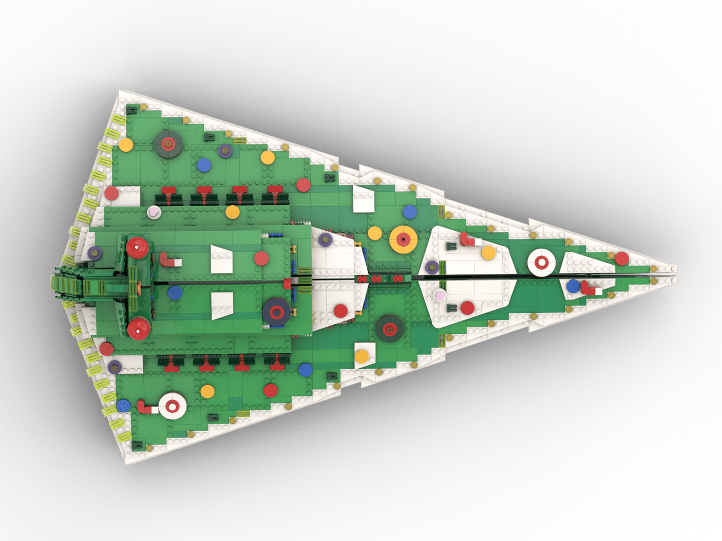 MOC - 201504 SW UCS Imperial Destroyer Christmas Mode Klemmbausteine - LesDiy - Klemmbausteine