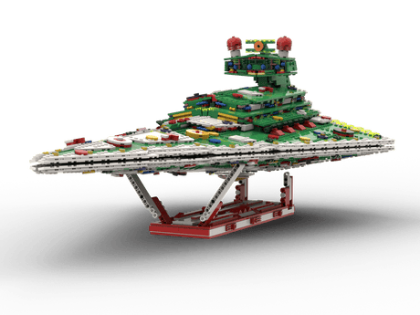 MOC - 201504 SW UCS Imperial Destroyer Christmas Mode Klemmbausteine - LesDiy - Klemmbausteine
