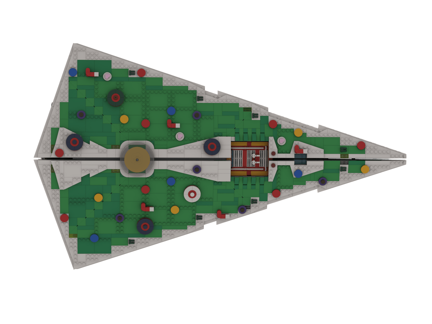 MOC - 201504 SW UCS Imperial Destroyer Christmas Mode Klemmbausteine - LesDiy - Klemmbausteine