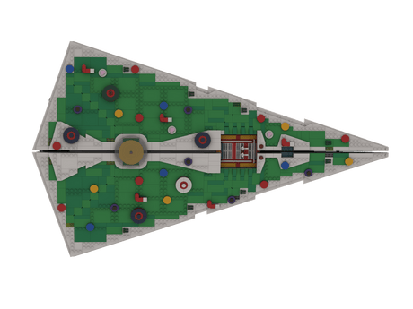 MOC - 201504 SW UCS Imperial Destroyer Christmas Mode Klemmbausteine - LesDiy - Klemmbausteine