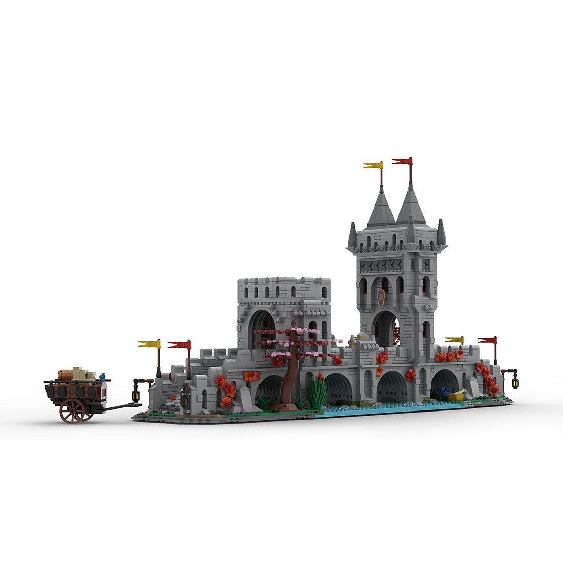 MOC - 201812 Medieval River Crossing Klemmbausteine - LesDiy - Klemmbausteine