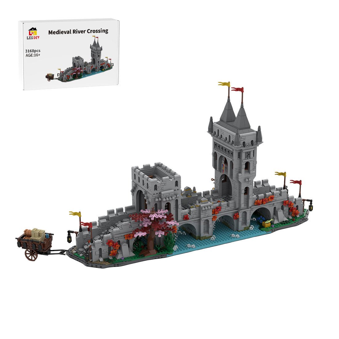 MOC - 201812 Medieval River Crossing Klemmbausteine - LesDiy - Klemmbausteine