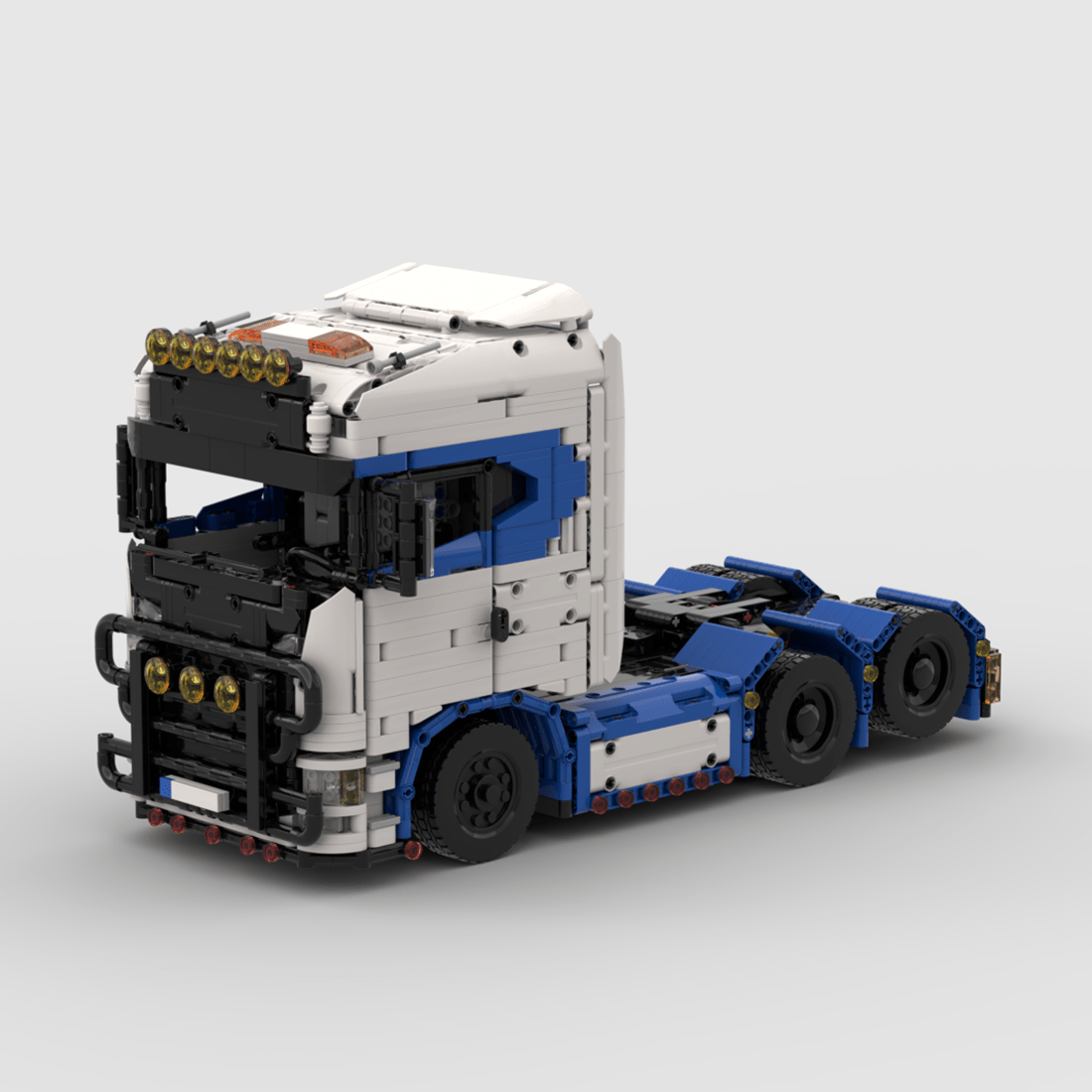 MOC - 202330 Scania 770s (White Blue)Klemmbausteine - LesDiy - Klemmbausteine