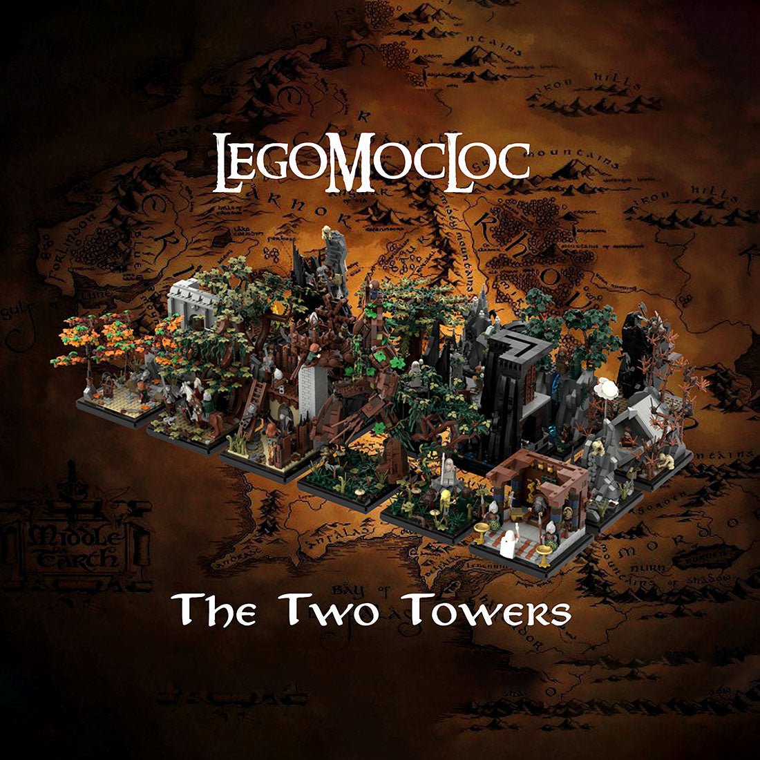 MOC - 202351 The Two Towers Klemmbausteine - LesDiy - Klemmbausteine