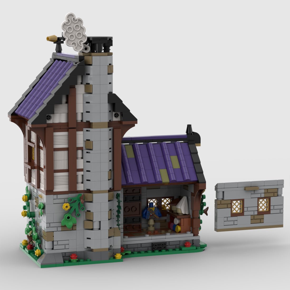 MOC - 203404 Medieval Tailor Klemmbausteine - LesDiy - Klemmbausteine