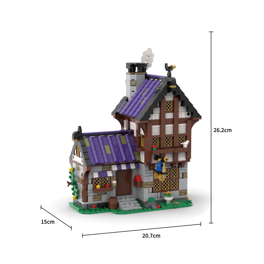 MOC - 203404 Medieval Tailor Klemmbausteine - LesDiy - Klemmbausteine