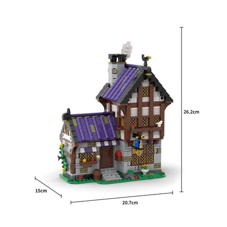 MOC - 203404 Medieval Tailor Klemmbausteine - LesDiy - Klemmbausteine