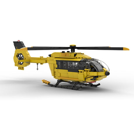 MOC - 203640 Airbus H145 ADAC Klemmbausteine - LesDiy - Klemmbausteine
