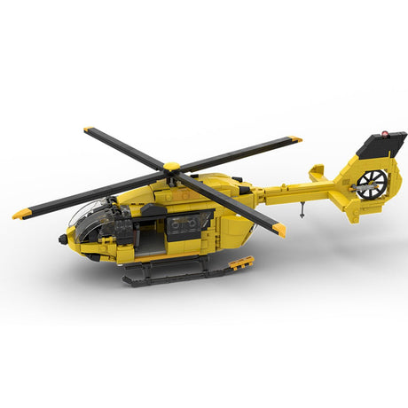 MOC - 203640 Airbus H145 ADAC Klemmbausteine - LesDiy - Klemmbausteine