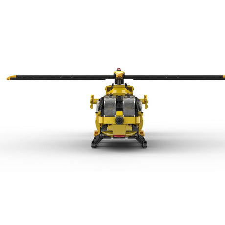 MOC - 203640 Airbus H145 ADAC Klemmbausteine - LesDiy - Klemmbausteine