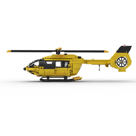 MOC - 203640 Airbus H145 ADAC Klemmbausteine - LesDiy - Klemmbausteine