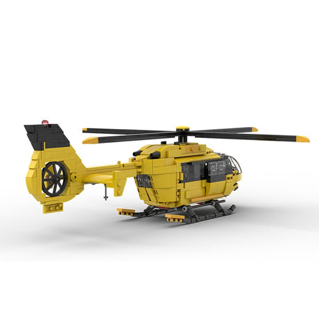 MOC - 203640 Airbus H145 ADAC Klemmbausteine - LesDiy - Klemmbausteine