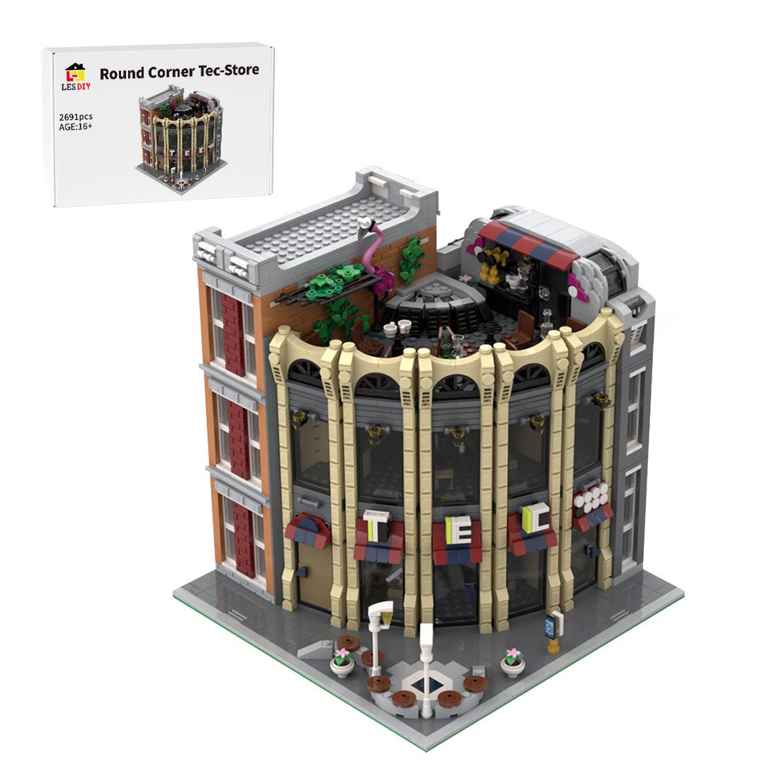 MOC - 203717 Round Corner Tec - Store Klemmbausteine - LesDiy - Klemmbausteine