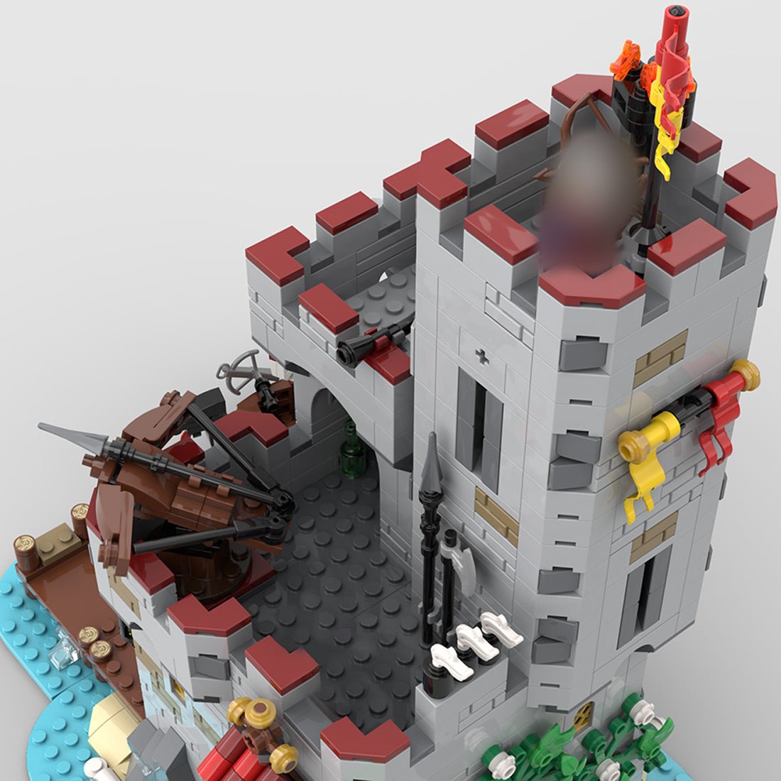 MOC - 206932 Medieval Seaside Market Tower Alt build Klemmbausteine - LesDiy - Klemmbausteine