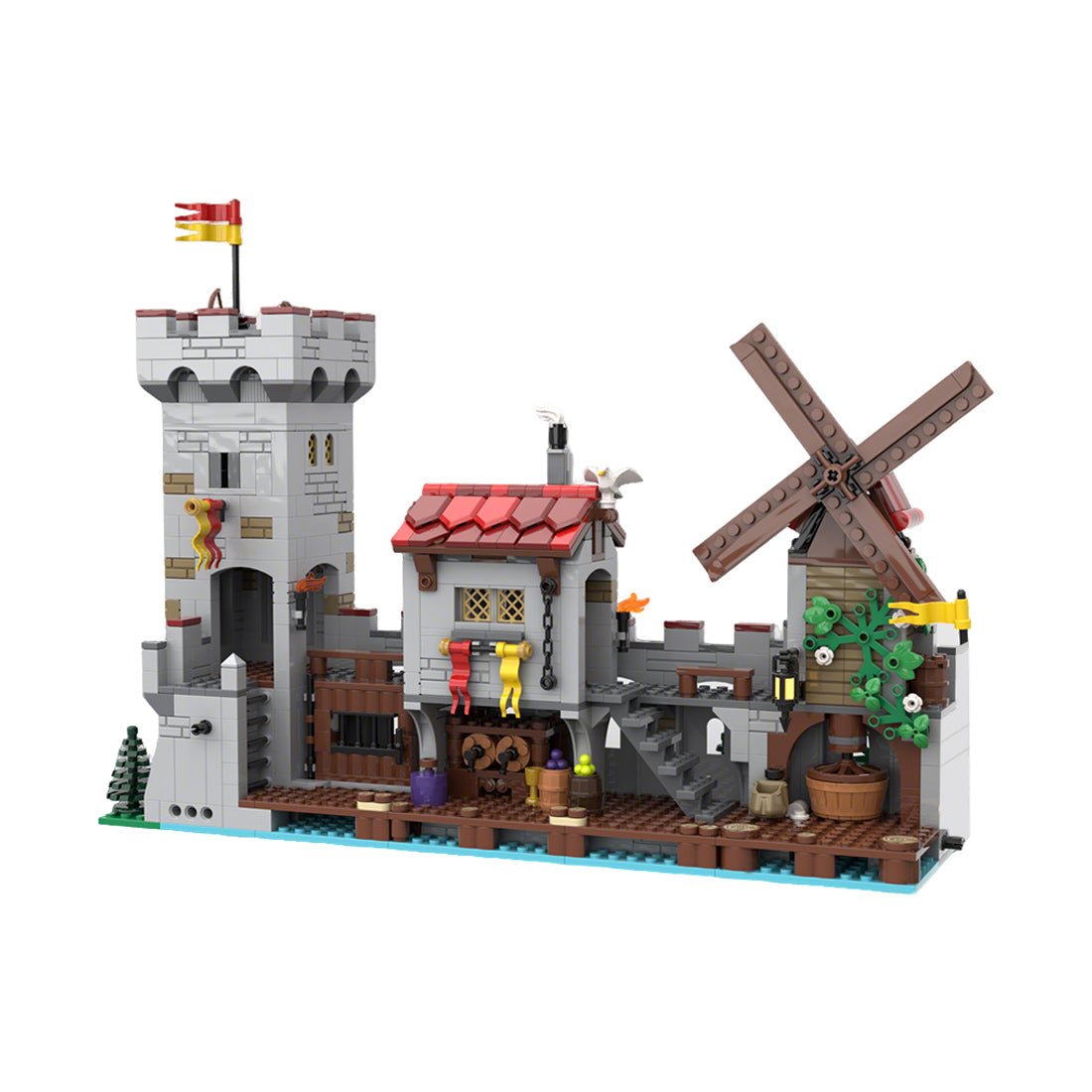 MOC - 206939 Medieval Seaside Market Extra Modules Klemmbausteine - LesDiy - Klemmbausteine