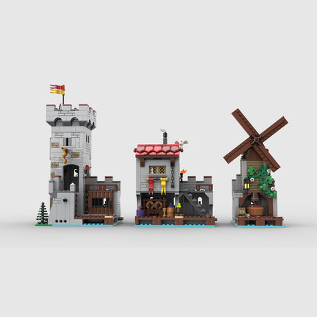 MOC - 206939 Medieval Seaside Market Extra Modules Klemmbausteine - LesDiy - Klemmbausteine