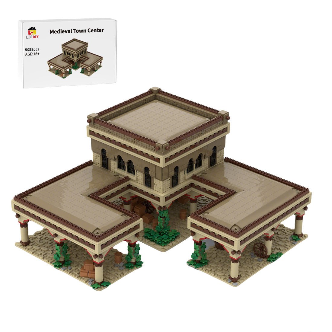 MOC - 206982 Age of Empires - Town Center (Middle Eastern) Klemmbausteine - LesDiy - Klemmbausteine