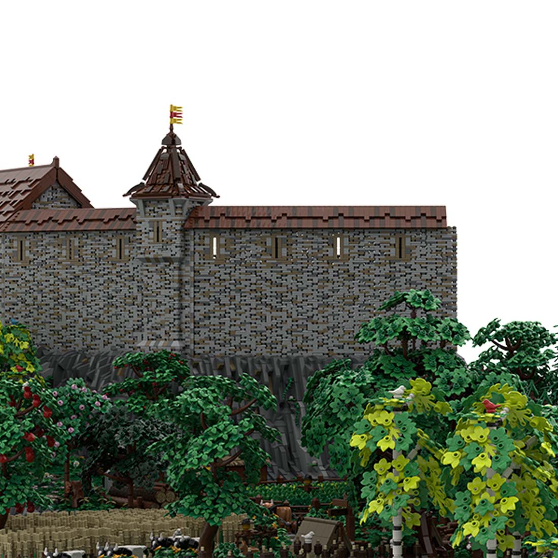 MOC - 207737 Castle Hohengeroldseck Klemmbausteine(Castle Part 1 & Landscape Expansion 1) - LesDiy - Klemmbausteine