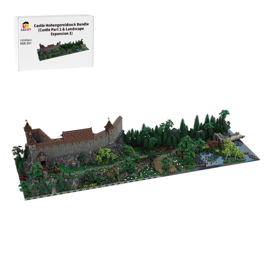 MOC - 207737 Castle Hohengeroldseck Klemmbausteine(Castle Part 1 & Landscape Expansion 1) - LesDiy - Klemmbausteine