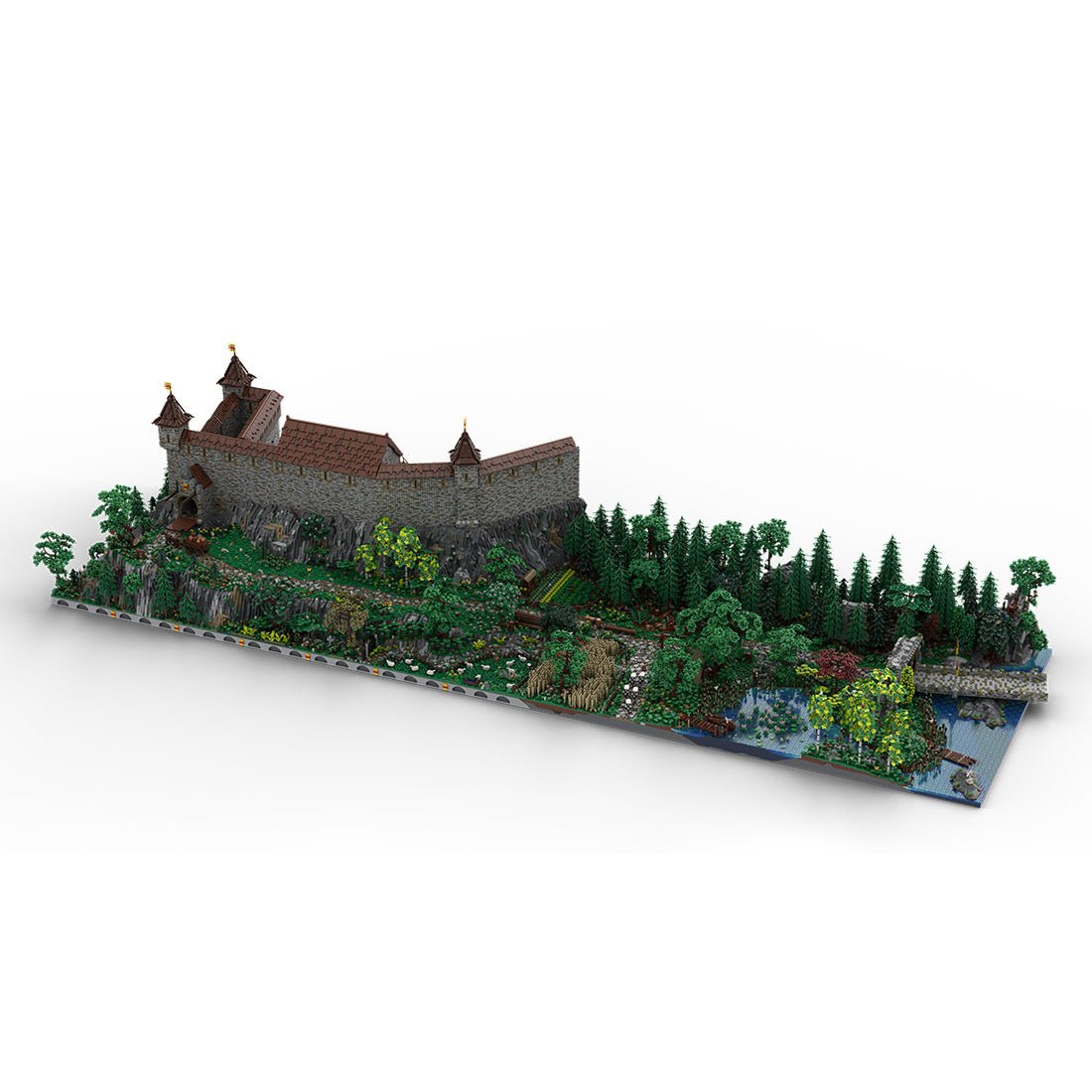 MOC - 207737 Castle Hohengeroldseck Klemmbausteine(Castle Part 1 & Landscape Expansion 1) - LesDiy - Klemmbausteine