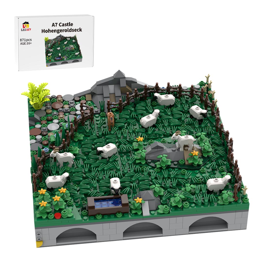 MOC - 207807 A7 Castle Hohengeroldseck Klemmbausteine - LesDiy - Klemmbausteine