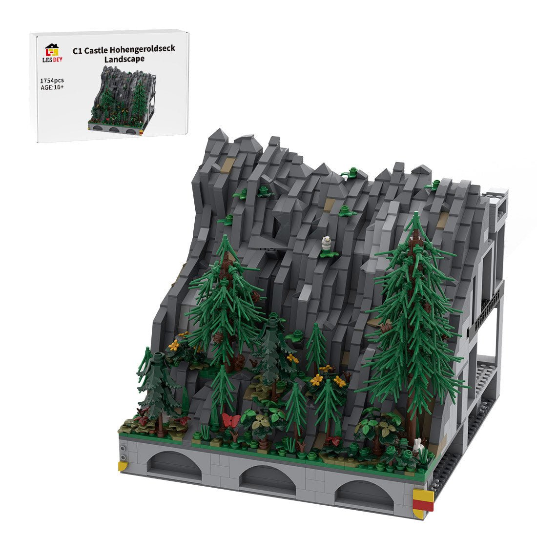 MOC - 207945 C1 Castle Hohengeroldseck Klemmbausteine - LesDiy - Klemmbausteine