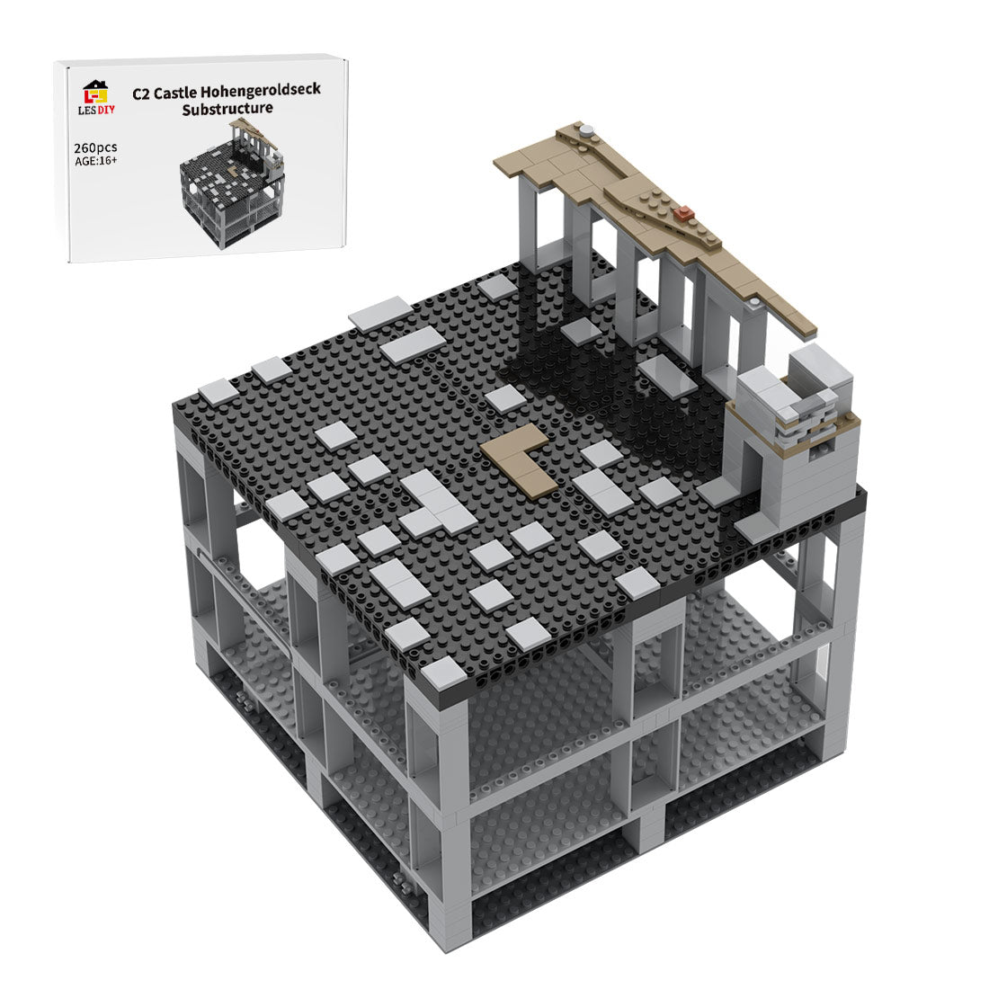 MOC - 207947 C2 Castle Hohengeroldseck Klemmbausteine - LesDiy - Klemmbausteine